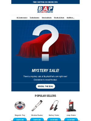 Buy Auto Parts - MYSTERY SALE: Claim your discount!