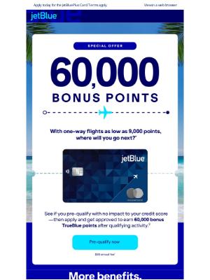 JetBlue Airways - Are you pre-qualified? Let's check.