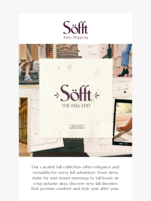 Sofft Shoes - Just In: The Fall Edit 🍂