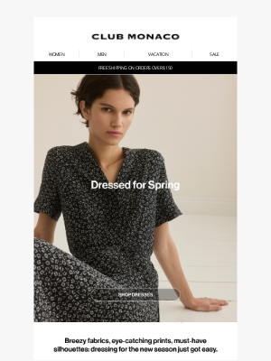 Club Monaco - SPRING DRESSES 🌸