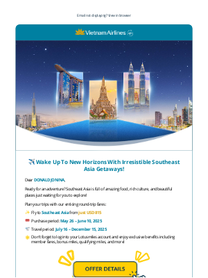 Vietnam Airlines - ✈️ Last Day to Take Advantage of These Deals - Don’t miss out!