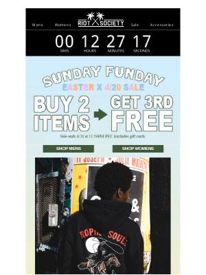 Riot Society Clothing - The 4/20 Easter Sale You Didn’t Know You Needed 🔥