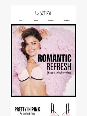 La Senza - Get Hearts Racing… | Bras 10$ off