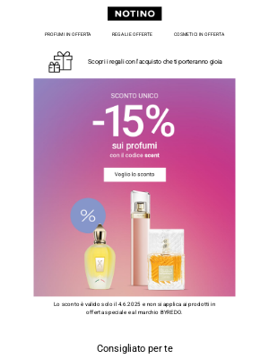Notino (Italy) - Solo oggi! -15% sulle fragranze migliori