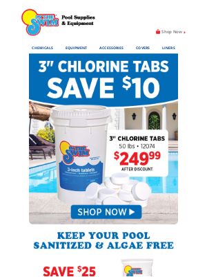 In The Swim - 💵 Save up to $25 on pool sanitizers!