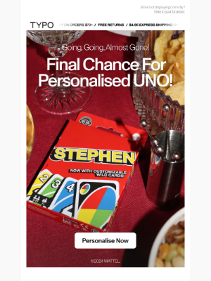 Cotton On & Co. (Australia) - ⏰ Final Call for Personalised UNO! ⏰
