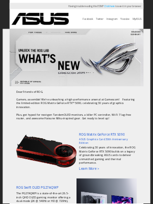 ASUS - Gamescom 2025 Product Recap - Unlock the ROG Lab