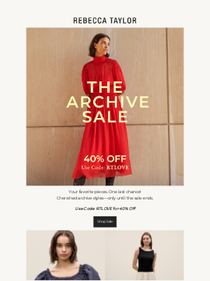 Rebecca Taylor - One Last Look: 40% Off the Archive Sale
