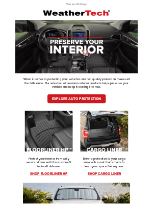 WeatherTech - It’s Time to Protect Your Interior