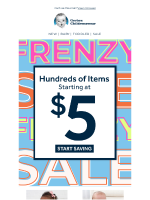 Gerber Childrenswear - 🤯 HUNDREDS of Great Deals Start at $5