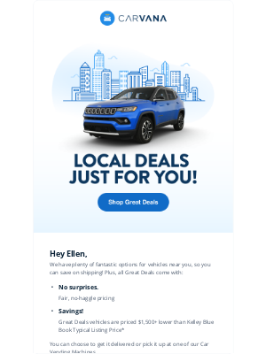 Carvana - Ellen, find your next ride close to home!