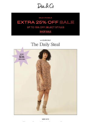Dia&Co - 75% Off Sale + A $36 Sweater Dress!