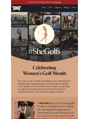 PXG - PXG Celebrates Women’s Golf Month!