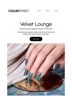 Color Street - NEW: Explore luxe magnetic Velvet Lounge looks