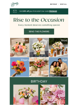 The Bouqs Company - Thinking of them? Show, don’t tell. 💐