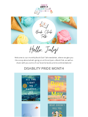 Once Upon A Book Club - July Book Club Talk! 😎