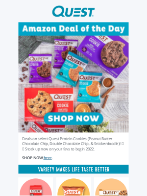 Quest Nutrition - Quest Protein Cookie Deals on Amazon!