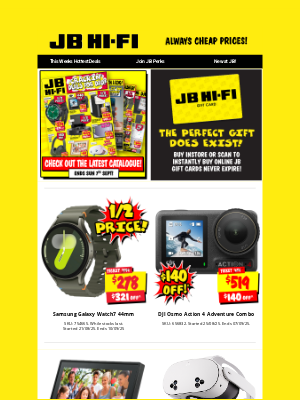 JB Hi Fi Group (Australia) - Last Minute Deals for Dad!