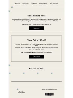 Swarovski (AU) - Our sale is ending soon