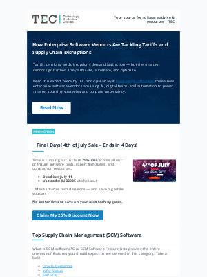 Technology Evaluation Centers - 📦 How Top Vendors Outsmart Tariffs and Supply Chain Shocks