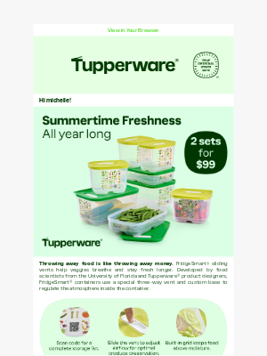 Tupperware - Summertime freshness all year long!