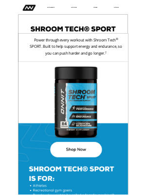 Onnit - Fuel Your Workout with Shroom Tech® SPORT