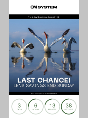 Olympus - Last Chance: Best Summer Savings on These Lenses