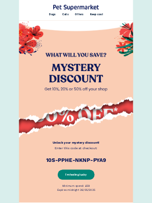 Pet-Supermarket (United Kingdom) - Love a good mystery? Save up to 50%