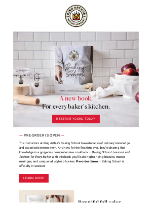 King Arthur Flour - Pre-Order the New Baking School Cookbook!