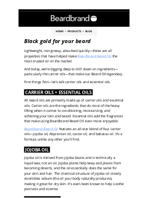 Beardbrand - Black gold for your beard