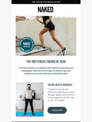 Naked Nutrition - 5 Fitness Trends to Watch For in 2025