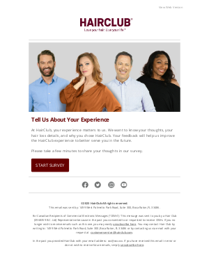 Hair Club - karen, We’d Love to Hear From You