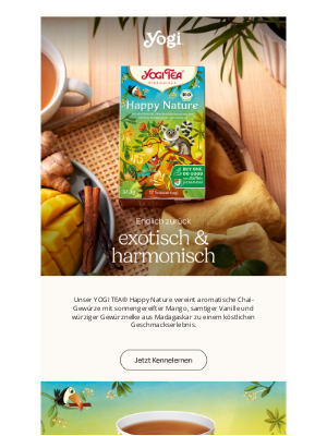 Yogi Tea - YOGI TEA® Happy Nature ist zurück  ○◎◉