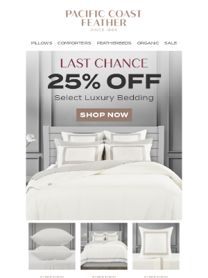 Pacific Coast Bedding - Last Chance! Up to 25% OFF Select Duvet Sets Ends Tonight