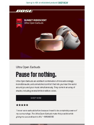 Bose - Discover our revolutionary Ultra Open Earbuds!