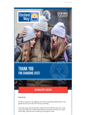 United Way - Thank you from United Way
