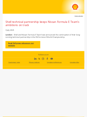 Shell - Shell technical partnership keeps Nissan Formula E Team’s ambitions on track