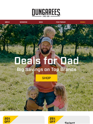Dungarees - The Father’s Day Sale