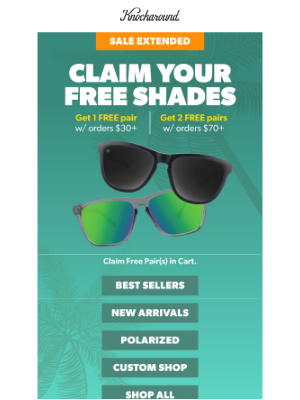 Knockaround - ⚡️ Sale Extended ⚡️ Free Polarized Shades!