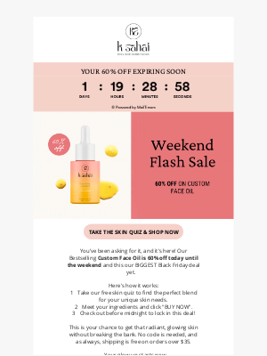 21 drops - Your Skin’s BFF – Now 60% OFF perfect for this season! 💆‍♀️
