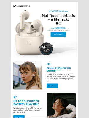 Sennheiser Electronic GMBH & Co. - Meet ACCENTUM Open & claim your free gift