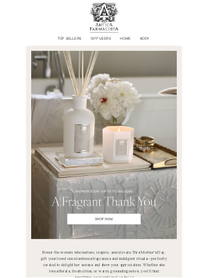 Antica Farmacista - A Scented Gesture of Gratitude