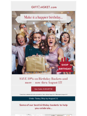 Gift Basket - Got Birthdays to Celebrate?