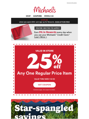 Hancock Fabrics - This Week: Score HALF OFF for 4th of July PLUS save with these coupons!