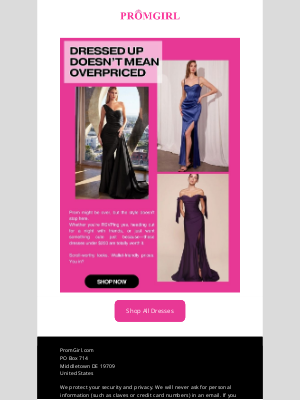PromGirl - Under $200? Yes, Please.