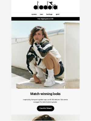 Diadora - ‘90s tennis swagger is back