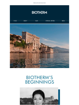 Biotherm - Back to Monaco: Learn more about Biotherm's Beginnings