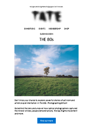 Tate (United Kingdom) - Last chance: The 80s is closing soon at Tate Britain 📸