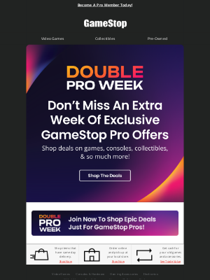 GameStop - 👏 It’s Week 2 of Double Pro Week! Let’s go!!!