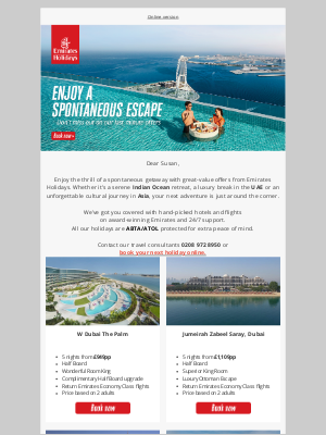 Emirates Holidays (United Kingdom) - Your next holiday is closer than you think